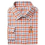 HL MACRO CHECK WOVEN BUTTON DOWN SHIRT