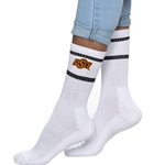 BRAND WHITE CREW SOCK