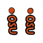 OSU BEADED DANGLE