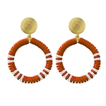 EMERSON STREET GOLD & ORANGE PETE HOOPS