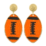 EMERSON STREET GOLD PETE BEADED FOOTBALLS EARRINGS