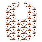 OSU HEART PRINT BIB