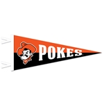 SPLIT ORANGE/BLACK PENNANT