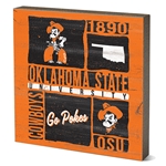 OKSTATE STACKING BLOCK TABLE TOP SQUARE