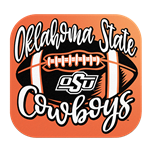 OKSTATE COWBOYS FOOTBALL SCRIPT STICKER