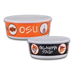 OKLAHOMA STATE SET OF 2 MELAMINE CONTAINERS