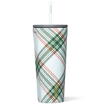 CORKCICLE PEPPERMINT PLAID COLD CUP 24OZ