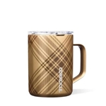 CORKCICLE GOLDEN PLAID MUG 16OZ