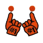 FAN GLAM FOAM FINGER EARRING