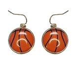 BASKETBALL DANGLE EARRINGS