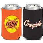 COWGIRLS SCRIPT SOFTBALL CAN COOLER