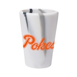 MARBLE SILICONE SHOT GLASS WITH POKES