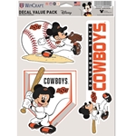 OKSTATE BASEBALL MICKEY FAN DECAL PACK