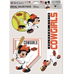 OKSTATE SOFTBALL MINNIE FAN DECAL PACK