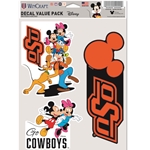 OKSTATE DISNEY FAN PACK DECAL SET