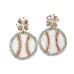 BEADED BASEBALL DANGLES