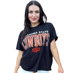 MIXED MEDIA ROLLED TEE