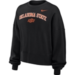 NIKE OKSTATE PHOENIX FLEECE CREW