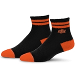 BRAND 2 STRIPE FUZY SOCKS