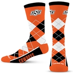 ORANGE ARGYLE FYRE SOCKS