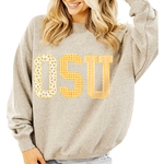 OSU QUILTED PUFF THRIFTED SWEASHIRT
