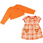 INFANT MARCELINE PLAID DRESS/CARDIGAN SET