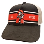 JERSEY STRIPED TRUCKER CAP