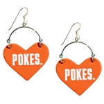 NICKLE & SUEDE POKES LOVER EARRING