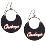 NICKLE & SUEDE COWBOYS NINA EARRINGS