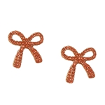 FAN GLAM RHINESTONE BOW STUDS