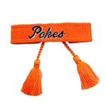 FAN GLAM POKES SCRIPT TASSEL BRACELET