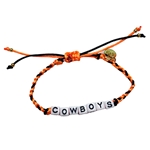 FAN GLAM COWBOYS BRAIDED BRACELET