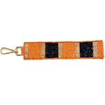 FAN GLAM STRIPES BEADED KEY STRAP