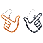 FAN GLAM PISTOLS FIRING GLITTER EARRINGS
