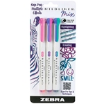 ZEBRA MIDLINER MIX HIGHLIGHTER - COOL 3PK