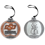 PEWTER GLITTER ORNAMENT