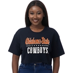OKSTATE BOXY CROP TEE