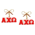 ALPHA CHI BOW CHARM DANGLES