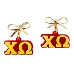 CHI O BOW CHARM DANGLES