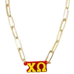 CHI O CHARM LINK NECKLACE