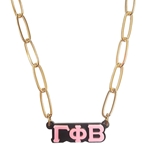 G PHI CHARM LINK NECKLACE