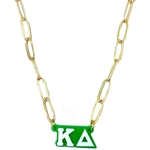 KAPPA DELTA CHARM LINK NECKLACE
