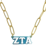 ZETA CHARM LINK NECKLACE