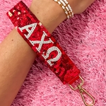 ALPHA CHI SEQUIN KEY STRAP