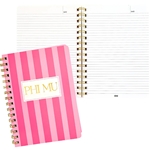 PHI MU STRIPE NOTEBOOK