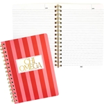 CHI O STRIPE NOTEBOOK