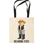 COWBOY BEAR CANVAS TOTE