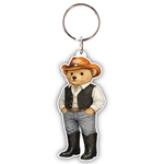 COWBOY BEAR KEY CHAIN