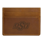 OSU CRAZY HORSE LEATHER CARD HOLDER