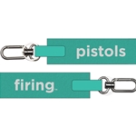 PISTOLS FIRING NYLON KEYSTRAP